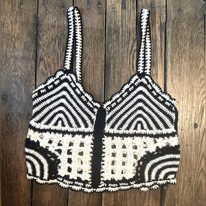 ASTR Crochet Crop Tank